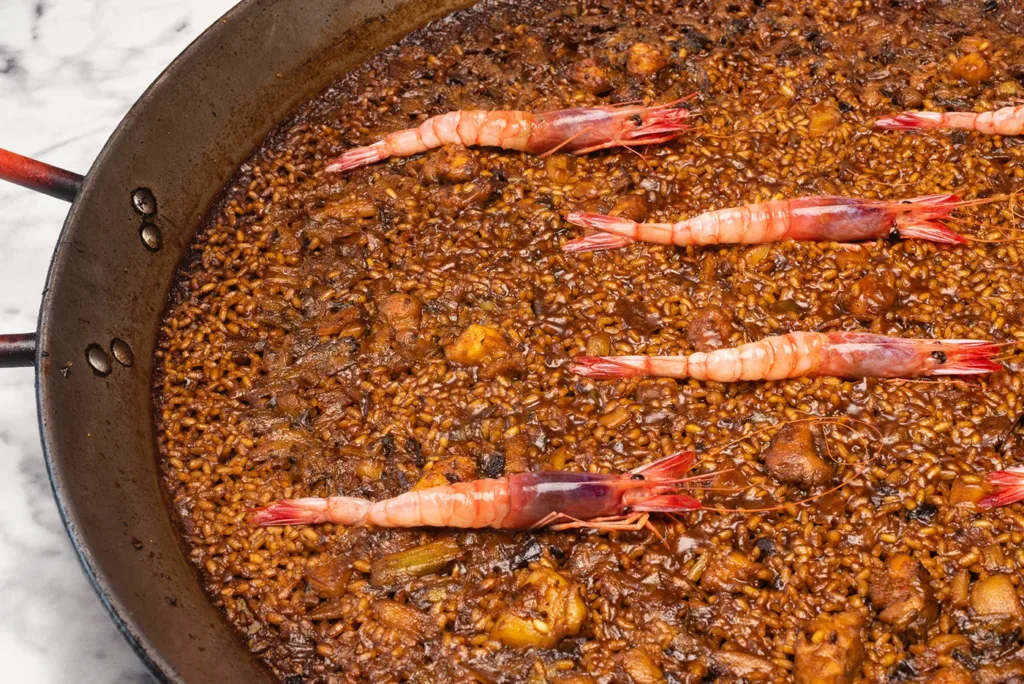 Arroz con gambas de Dénia